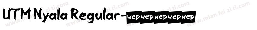 UTM Nyala Regular字体转换